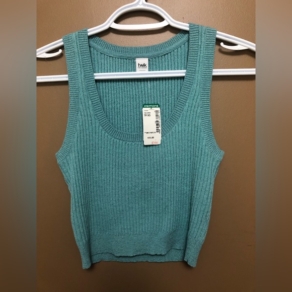NEW Simons ( twik) Seafoam Stretch Knit Vest - Picture 4 of 6